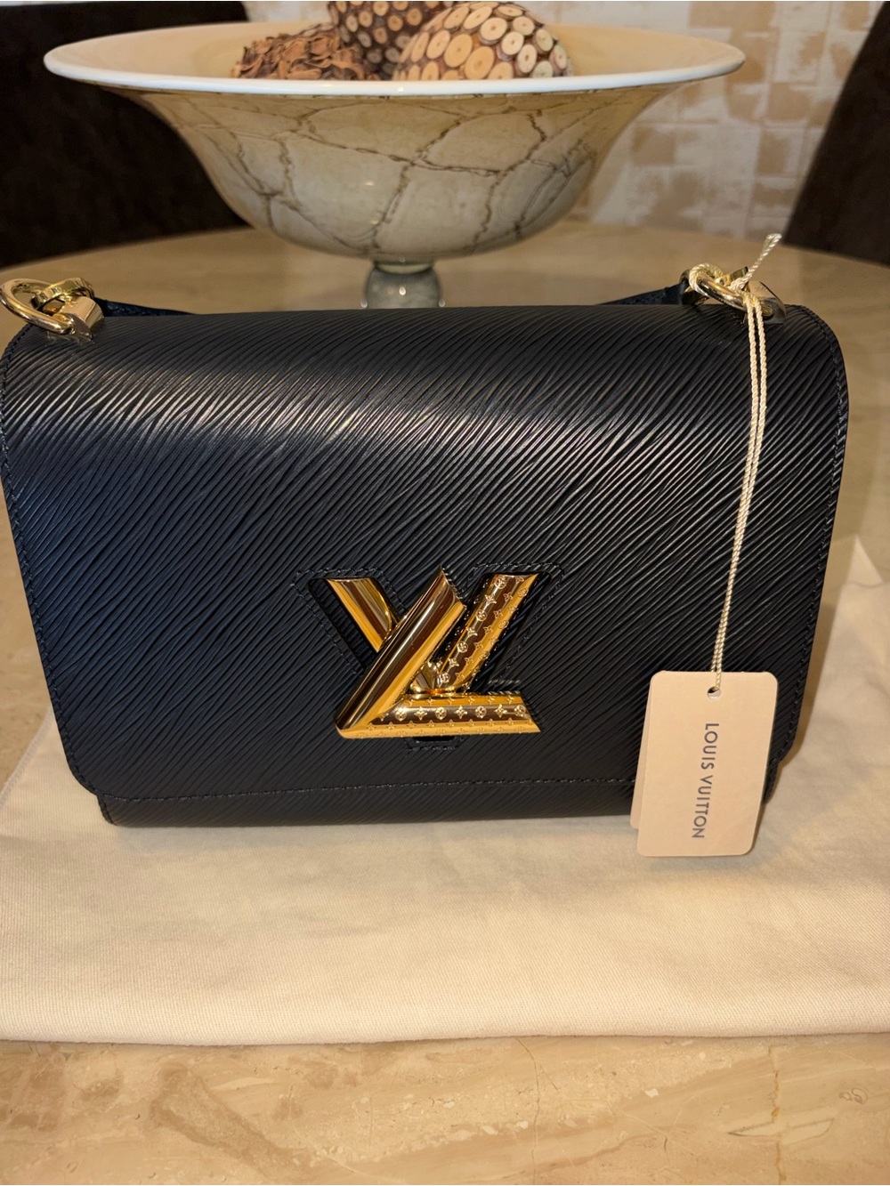 Louis Vuitton Black Epi Leather Twist MM limited edition